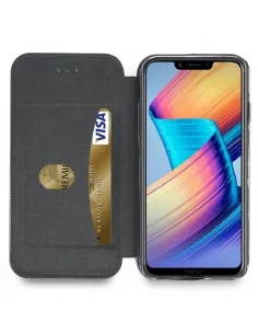 Honor Play 2019 Etui folio cuir Clam - Noir | Ibroz 2