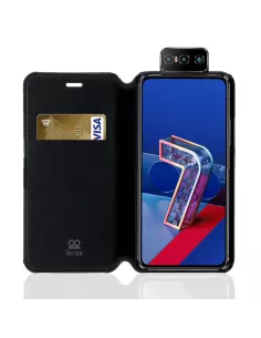 Zenfone 7 / 7 Pro - Etui Folio cuir véritable pleine fleur | Ibroz 2