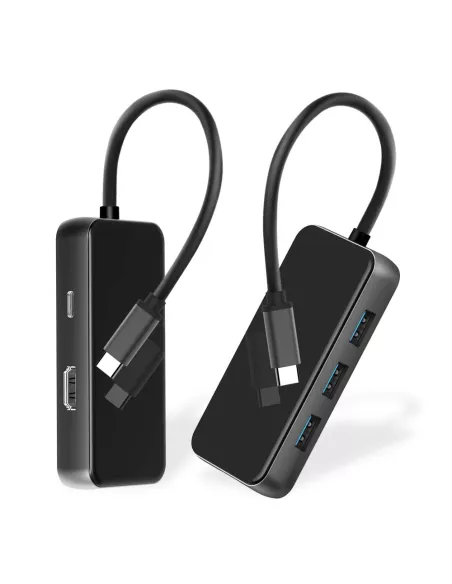 6 in 1 TIGER 6 Hub - USB C to PD Charge + 3 USB 3.0 Ports + HDMI ...