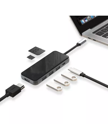 7 in 1 TIGER 7 Hub - USB C to PD Charge + 3 USB 3.0 Ports + HDMI ...