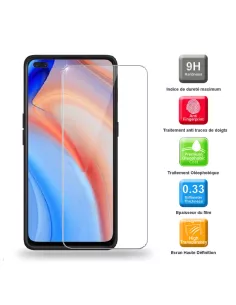 Oppo Reno 4 Coque Liquid Silicone Soft Touch+ Verre Trempé - Noir |... 2