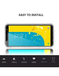Samsung Galaxy J6 - Pack Coque antichocs + Protection écran 9H | Ibroz 2