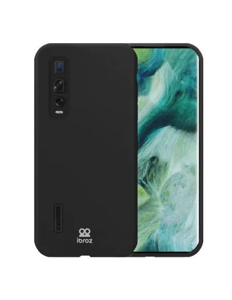 Oppo Find X2 Pro Liquid Silicone Soft Touch Case - Black | Ibroz