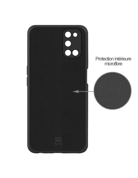 Oppo A72 Liquid Silicone Soft Touch Case - Black | Ibroz