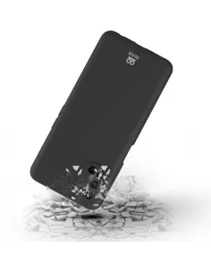 Oppo A72 Coque Liquid Silicone Soft Touch - Noir | Ibroz 2