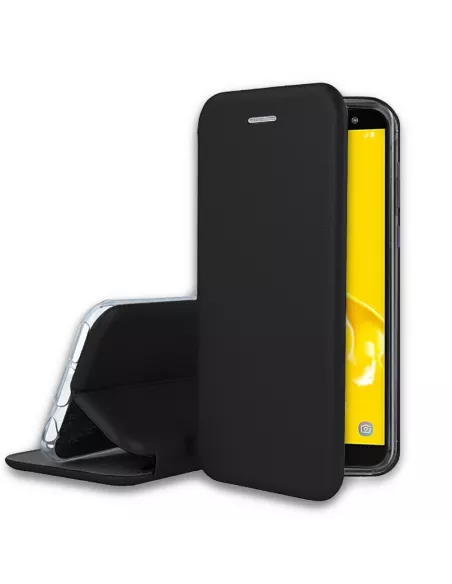 Samsung Galaxy J6 Leather Case Folio CLAM | Ibroz