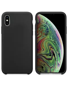 iPhone Xs Max Liquid Silicone Soft Touch Case - Black | Ibroz