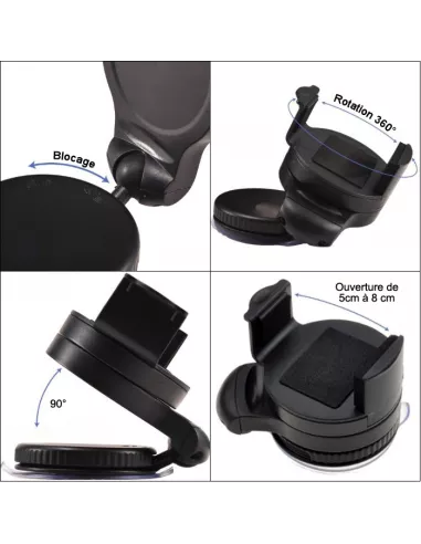 Mini suction cup car mount for windshield and dashboard | Ibroz