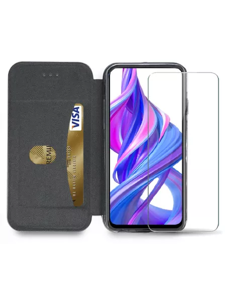 Honor 9X Etui Cuir Folio CLAM | Ibroz