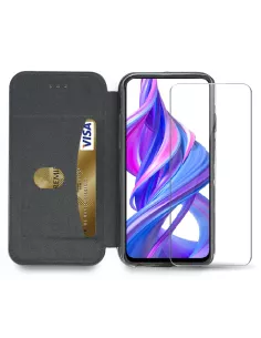 Honor 9X Etui Cuir Folio CLAM | Ibroz 2