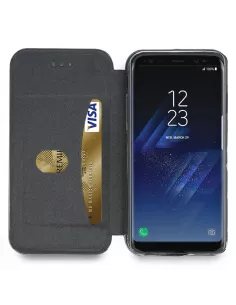 Samsung Galaxy S8 Etui Cuir Folio CLAM | Ibroz 2