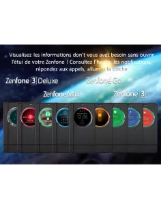 Zenfone 3 (ZE520KL) Etui folio cuir SmartView | Ibroz 2