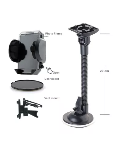 Gooseneck suction cup holder (21cm) | Ibroz