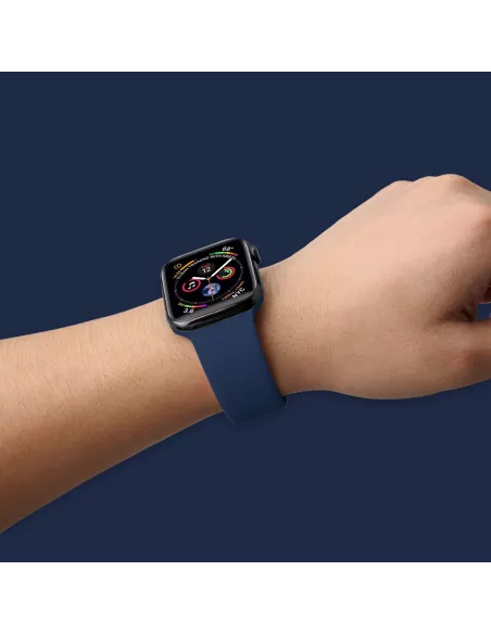 Apple Watch Band 8, 7, 6, SE, 5, 4, 3 - SoftTouch - Navy Blue...