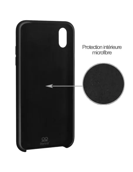 iPhone Xs Max Coque Liquid Silicone Soft Touch - Noir | Ibroz