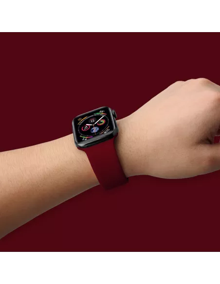 Apple Watch Band 8, 7, 6, SE, 5, 4, 3 - SoftTouch - Bordeaux | ...