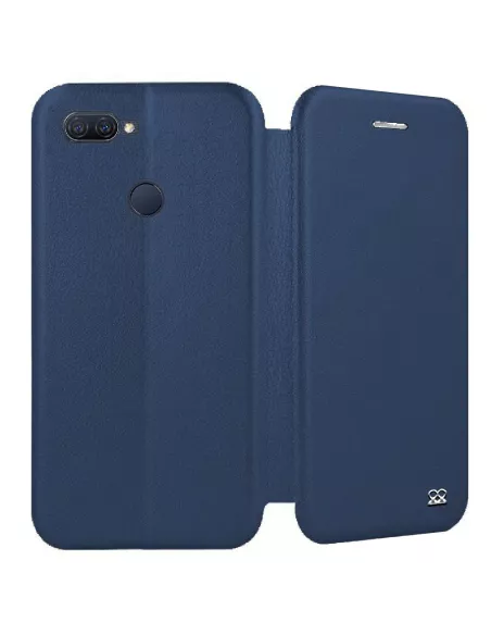 Oppo A12K Folio Clam Leather Case + Tempered Glass | Ibroz