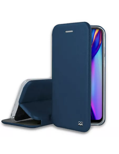 Oppo A12K Folio Clam Leather Case + Tempered Glass | Ibroz