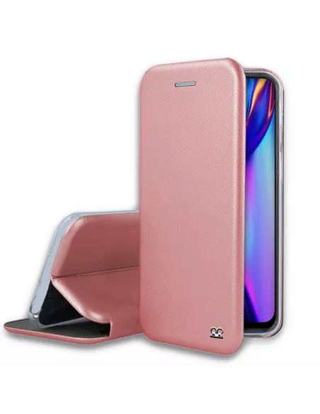 Oppo A12K Folio Clam Leather Case + Tempered Glass | Ibroz