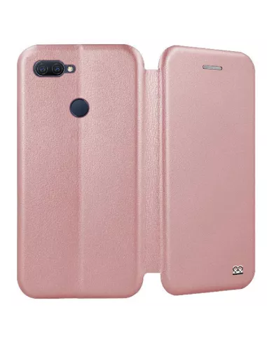 Oppo A12K Folio Clam Leather Case + Tempered Glass | Ibroz