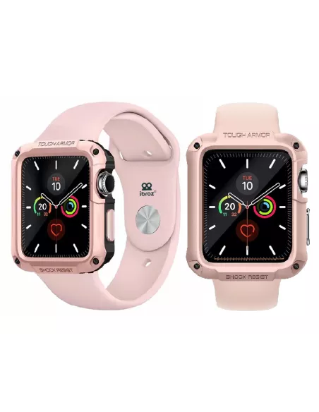 Coque Armor Defender Rose pour Apple Watch 4, 5, 6, SE | Ibroz