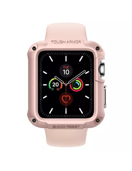 Coque Armor Defender Rose pour Apple Watch 4, 5, 6, SE | Ibroz