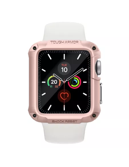 Coque Armor Defender Rose pour Apple Watch 4, 5, 6, SE | Ibroz