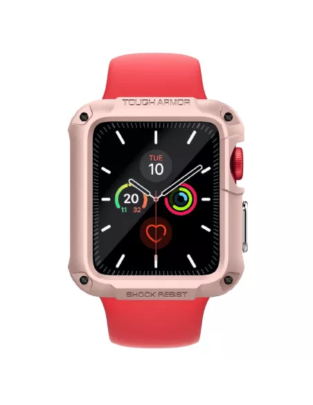 Coque Armor Defender Rose pour Apple Watch 4, 5, 6, SE | Ibroz