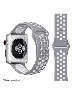 Sport Wristband Apple Watch 7, 6, SE, 5, 4, 3 - Grey | Ibroz