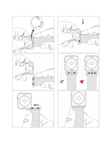 Bracelet Sport Apple Watch 7, 6, SE, 5, 4, 3 - Gris | Ibroz