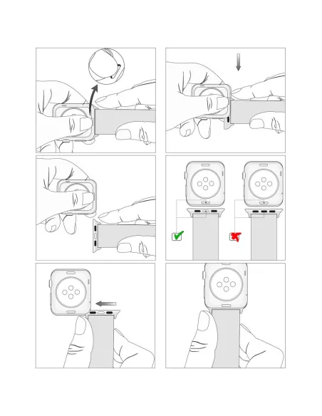 Bracelet Sport Apple Watch 8, 7, 6, SE, 5, 4, 3 - Blanc/Noir | Ibroz