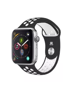 Apple Watch Band 7, 6, SE, 5, 4, 3 - Black/White | Ibroz 2
