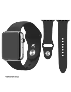 Bracelet Apple Watch 8, 7, 6, SE, 5, 4, 3 - SoftTouch - Noir | Ibroz