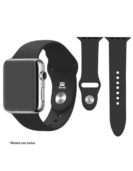 Apple Watch Band 8, 7, 6, SE, 5, 4, 3 - SoftTouch - Black | Ibroz