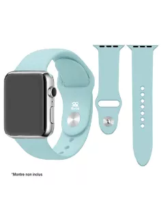 Bracelet Apple Watch 8, 7, 6, SE, 5, 4, 3 - SoftTouch - Bleu ciel |...