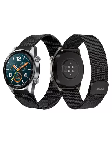 Bracelet acier à maille milanaise avec fermeture magnétique 20 et 2...