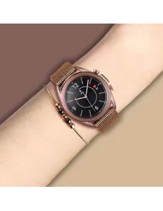 Bracelet maille milanaise acier Samsung / Huawei Watch - Champagne ... 2