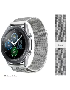 Milanese mesh steel bracelet Samsung / Huawei Watch - Silver | I...