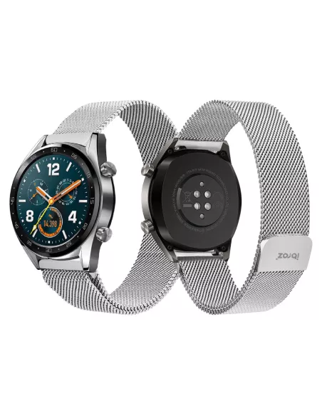 Milanese mesh steel bracelet Samsung / Huawei Watch - Silver | I...