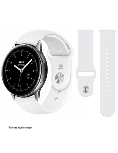 Bracelet SoftTouch Universel Samsung / Huawei - 20mm - Blanc | Ibroz
