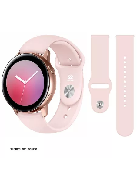 Bracelet SoftTouch Universel Samsung / Huawei - 20mm - Rose | Ibroz