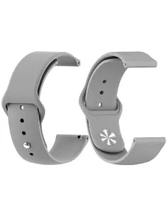 Bracelet SoftTouch Universel 22mm Samsung / Huawei - Gris | Ibroz 2