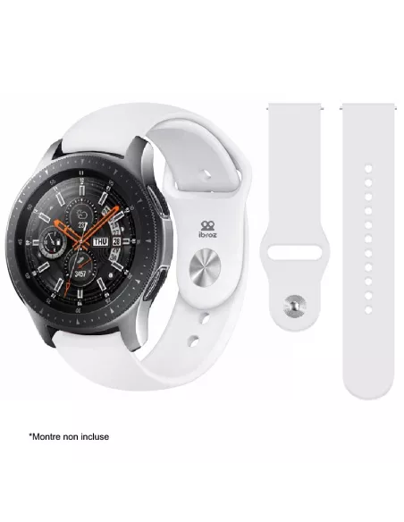 SoftTouch Universal 22mm Samsung / Huawei Wristband - White | Ibroz