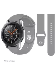 Bracelet SoftTouch Universel 22mm Samsung / Huawei - Gris | Ibroz