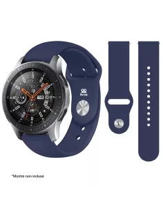Bracelet SoftTouch Universel 22mm Samsung / Huawei - Bleu | Ibroz