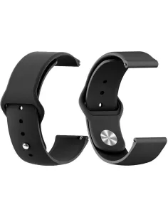 Bracelet SoftTouch Universel 22mm Samsung / Huawei - Noir | Ibroz 2