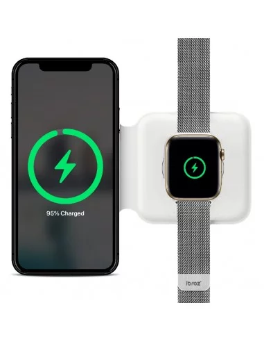 Chargeur pliable sans fil 15W pour Apple iPhone et Apple Watch