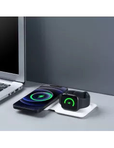 Foldable wireless charger 15W for Apple iPhone and Apple Watch | Ibroz 2