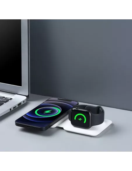 Foldable wireless charger 15W for Apple iPhone and Apple Watch | Ibroz