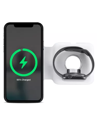 Chargeur pliable sans fil 15W pour Apple iPhone et Apple Watch | Ibroz